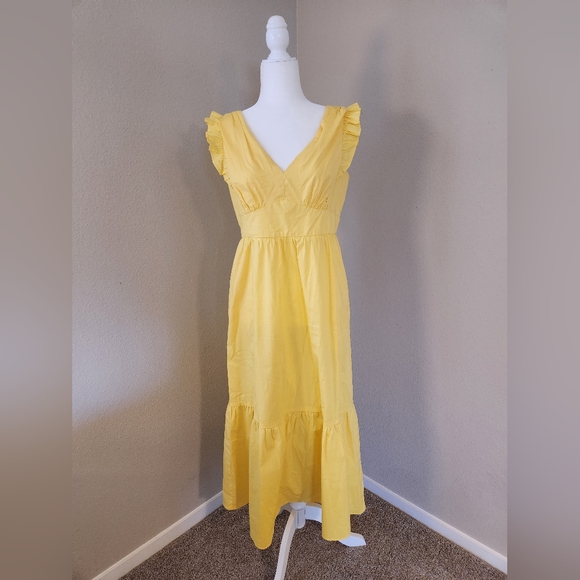 Maggy London Yellow Long Summer Dress - Picture 6 of 14